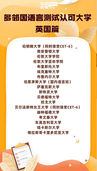 英国有哪些大学承认多邻国考试成绩？名单持续更新中
