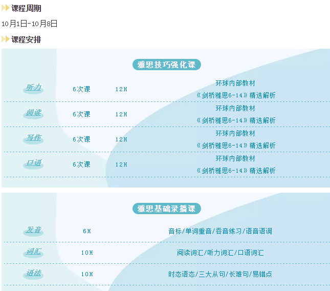 上海环球|国庆8天雅思名师定制班，低价快速，带你一次冲7！