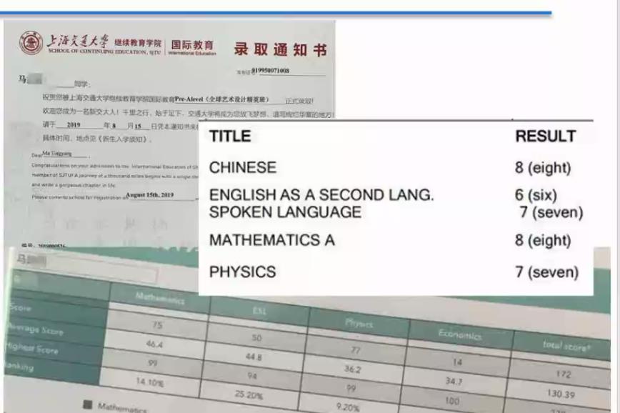 环球教育a-level课程数学及物理提分案例分享！