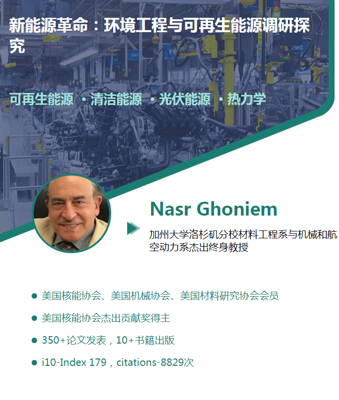 背景提升科研项目|环境工程与可再生能源调研探究