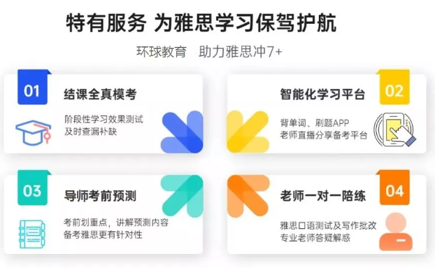 环球教育雅思托福托管课程，沉浸式学习更专注！