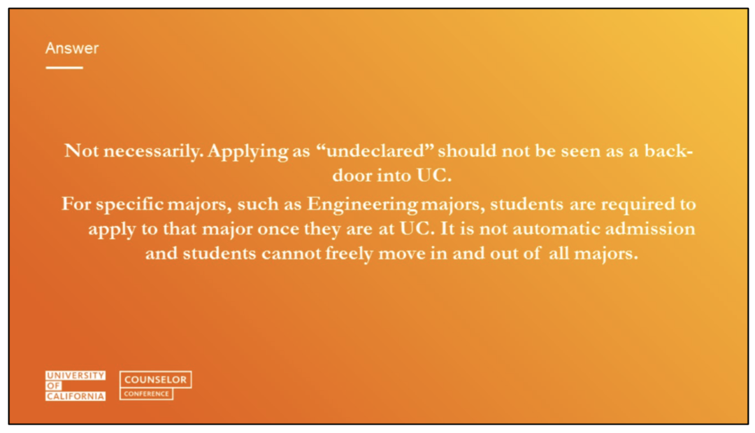 加州大学专业选择解析- Undecided是否可取？