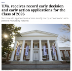 重磅！首个全美TOP30大学UVA公布早申数据