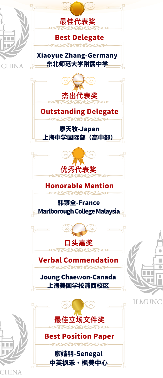 【喜讯】常青藤模拟联合国 • 中国云峰会圆满落幕！代表获奖名单公布！