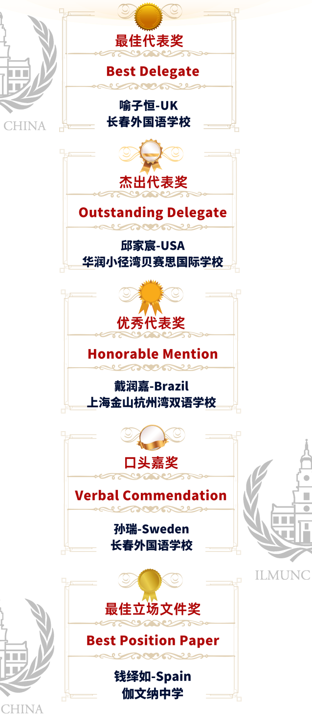 【喜讯】常青藤模拟联合国 • 中国云峰会圆满落幕！代表获奖名单公布！