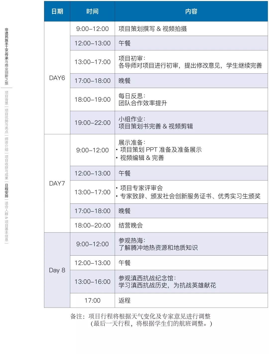 环球游学非遗文化项目行程安排是什么?