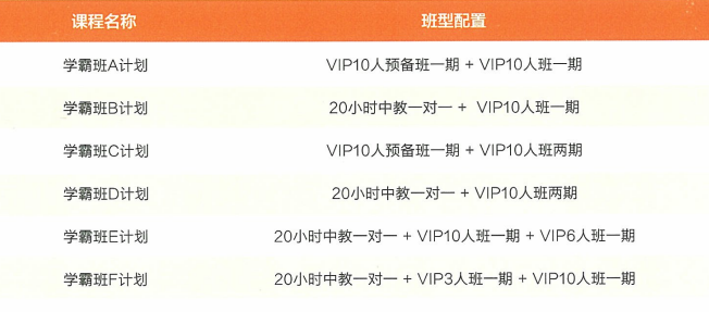 雅思学霸班有哪些课程班型?