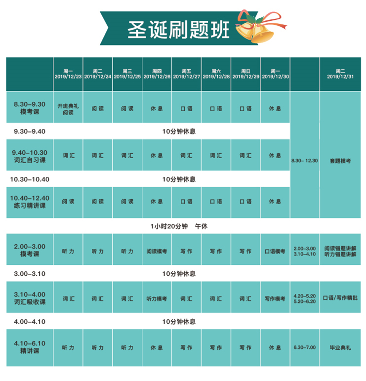 托福圣诞班哪里好？深圳环球教育托福圣诞班开课倒计时啦！