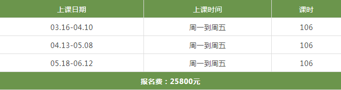环球教育北京封闭学院雅思封闭班春季课程班型