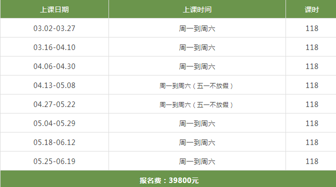 环球教育北京封闭学院雅思封闭班春季课程班型