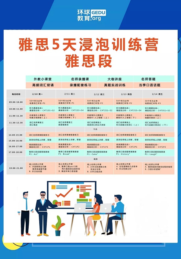 在线怎么学雅思？深圳环球教育雅思在线浸泡营打卡啦！