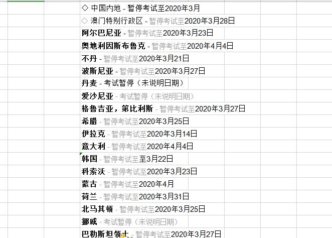 雅思4月份考试取消了吗?