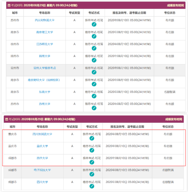 速抢！全国雅思7月考位告急，8月还有部分考位！