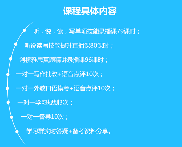 雅思口语网课价格
