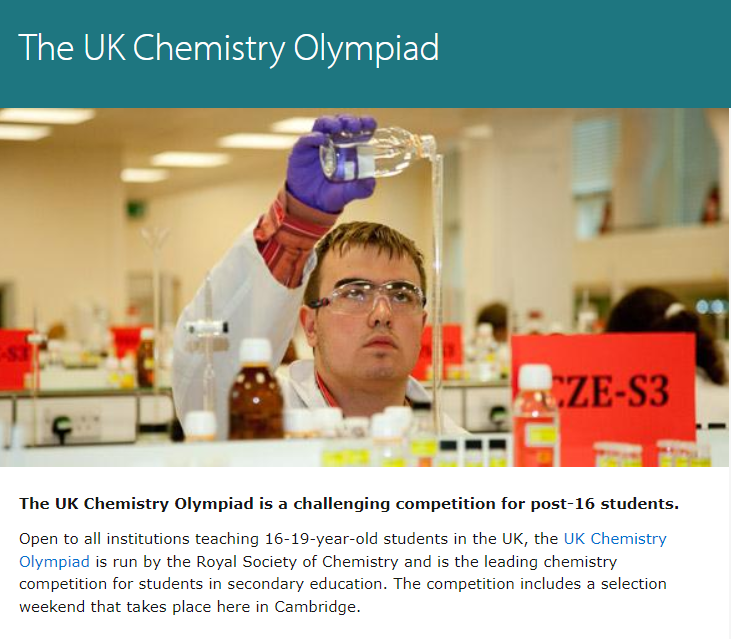 2023UKChO英国化学奥赛开启，UKChO竞赛培训辅导报名中