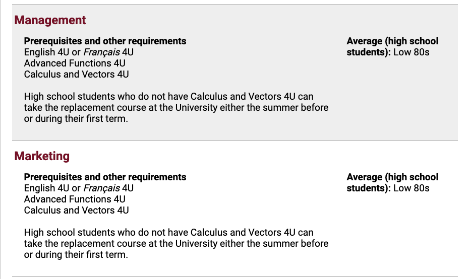 渥太华大学热门专业录取要求：商科/计算机科学与数学/政治科学