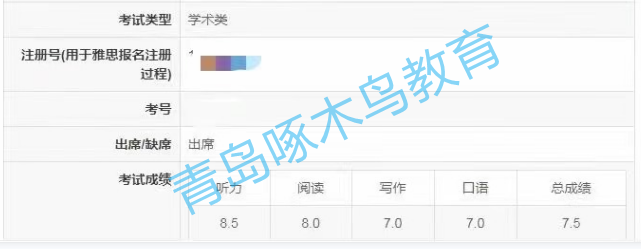 【啄木鸟留学经验分享】青岛9中Q同学雅思7.5分，他是怎么做到的？