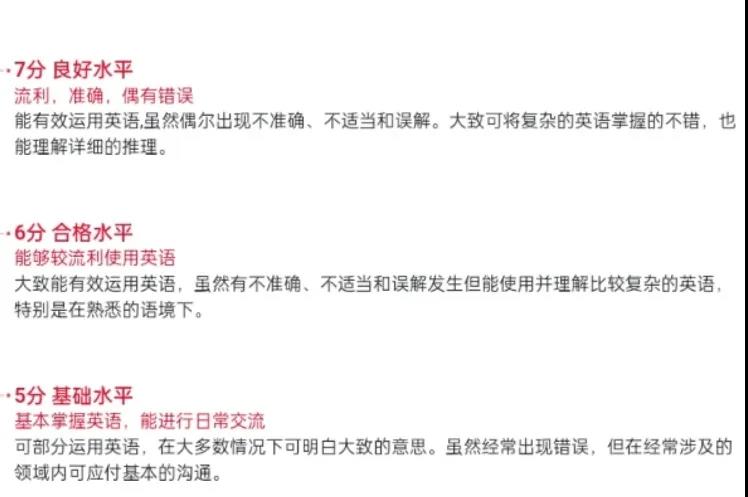 雅思5分、6分、7分之间的差异究竟差在哪里？