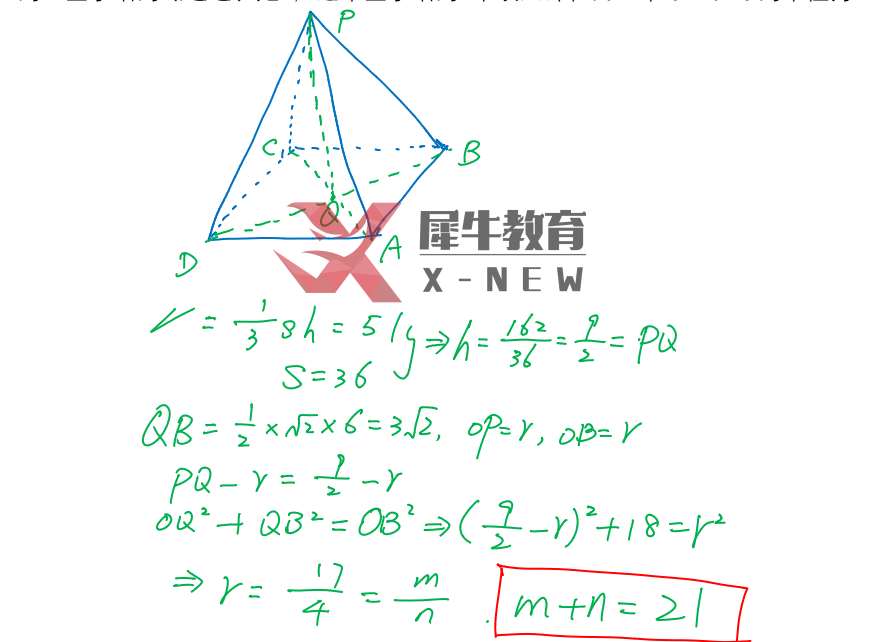 【全网首发】2022 AIME 2 试卷犀牛独家解析